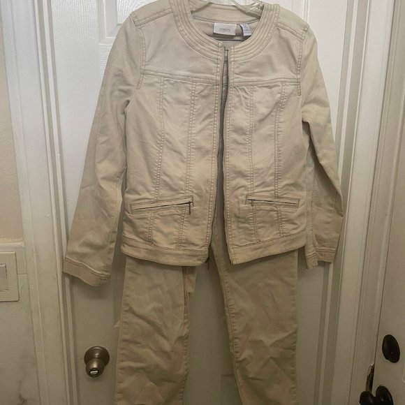 Chico's Platinum Pants and Jackets - Picture 1 of 3